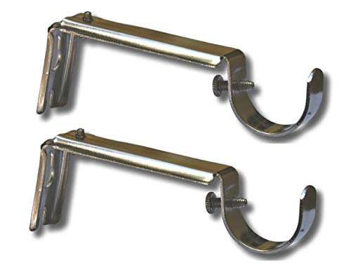 Simply Sublime Adjustable Curtain Rod Extension Brackets 1 Inch