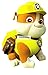 6 Inch Rubble Paw Patrol Pup Wall Decal Sticker Pups Puppy Puppies Dog Dogs Removable Peel Self Stick Adhesive Vinyl Decorative Art Kids Room Home Decor Children 4 x 6 inches