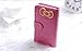 Slim 3D Hello Kitty Bowknot iphone cover case for iPhone 5 Protective Deluxe Book Style Folio Wallet Leather Case for iPhone 5 - Fit for Verizon, AT&T, Sprint, Rogers, Fido etc - Roseo