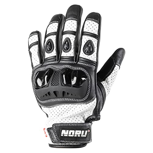 Noru Furo Leather Motorcycle Gloves at Amazon