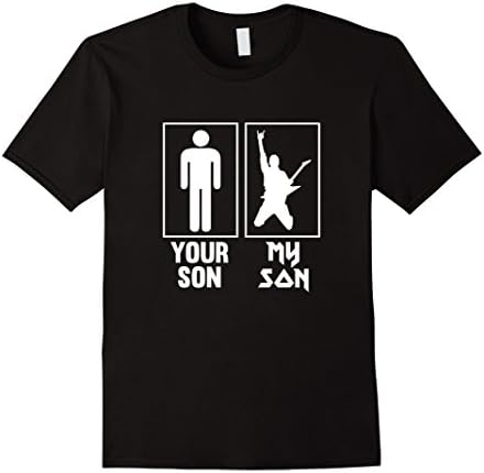 Mens Your Son My Son Guitar Rocker T Shirt Rock N Roll Band 2XL Black