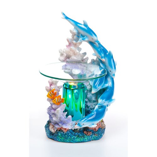 Electric Dolphin Oil Warmer Dolphin and Coral Reef