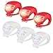 EraseSIZE 6Pcs LED Waterproof Silicone Bike Bicycle Frog Front Rear Lights Set 3 Modes Push Bright Cycle Clip Light Headlights Easy to Stall for Kids and Adultsthumb 4