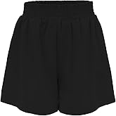 Yesfashion Girls Athletic Shorts High Waist Running Shorts Kids Casual Shorts with Pockets