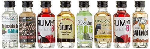 BIRKENHOF Brennerei | Tasting-Set Edition: "8 auf einen Streich" - Trendige Liköre | (8 x 0,02l )