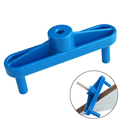 Efaster Woodworking Drill Center Locator,Finder Precision Marking Gauge Scriber,Marking Center Finder Centering Scriber,Woodworking Tool Marking Gauge Scribers,Marking Center Gauge (Blue)
