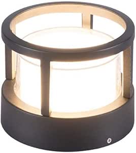 Lámpara jardín al aire libre, 7W LED Lámpara columna bolardo para