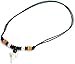 Exoticdream Real Shark Tooth Necklace Rasta Jamaican Surfer Hawaiian Beach Boys Girls Men - Color White Bone (orange)