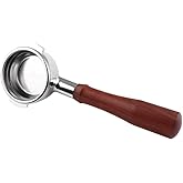 CAPFEI 58mm Bottomless Portafilter 2 Ears For E61 Group Head | Compatible for Flair 58, ECM, EXPOBAR, Rancilio & More | Wooden Handle