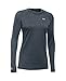 Under Armour Women's Base 3.0 Crew Long-Sleeve T-Shirt , Lead (029)/Glacier Gray , Medium