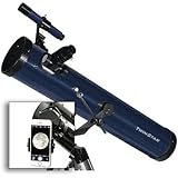 FirstView 3" Reflector Telescope With Universal Smartphone Camera Adapter (Blue)