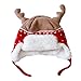Home Prefer Baby Girls Boys Kids Christmas Hats Soft Cotton Knitted Cap Cute Elk Horn Winter Hat Red L