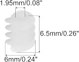sourcing map 20Pcs Plastic Worm Gears Module 0.5 for RC Car Robot DIY Project view 2