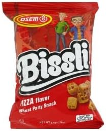 Osem Bissli Pizza Flavored Crunchy Wheat Snack -No Food Coloring or Preservatives, 2.5 Ounce Bag
