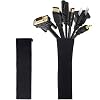 [2 Pack] JOTO Cable Management Sleeve, 19-20 Inch Cord Organizer System with Zipper for TV Computer Office Home…