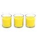 Hosley's Set of 3, 4 oz Highly Fragranced Citronella, Rosemary, Sage, Lemon Grass Blend Filled Glass Votive Candles.