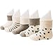 VWU Baby Thick Cuff Cotton Socks 5-pack 7 Color Available Grey 0-6 Months 0-3 Months 3-6 Months Toddler Infant Baby Girls Baby Boys Children Child Socks with Grips