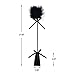 Ldoux Flirting Whip with Feather and Leather Slapper for Couples Adult Toy SM Restraint Bondage Sex Role Play Game(51cm)