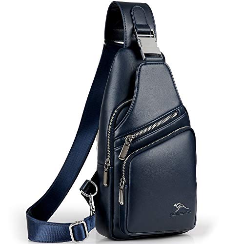 Buy LuckY.Ss Men's Leather Sling Bag 