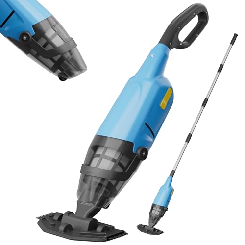 Cordless Pool Vacuum Cleaner, 60-90 Minute Runtime, 63 mm Telescopic Bar, Pool Cleaner with 4 Filters, Suction up to 4088 L/H, Ideal for Above Ground Pools