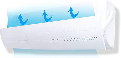 Amazon Co Jp Lulaa エアコン風よけカバー エアコン用風よけ板 風の直撃防止 風向き角度調節可能 壁穴あけ不要 冷房暖房通用 赤ちゃん 妊婦 年寄り ホーム キッチン