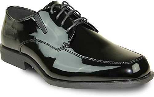 VANGELO Men Formal Tuxedo Dress Shoe for Wedding, Uniform and Prom -Wide Width Available