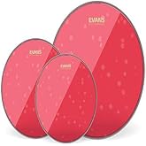 Evans Drum Heads - Hydraulic Red Rock Pack (10", 12", 16") with 14" UV1 Coated Snare Head