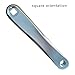 Crank Arm Left 170mm Horizontal Square Silver
