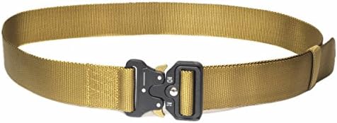 Maxpower Planet Tactical Belt with Metal Cobra Buckle for Everyday Carry (Khaki)