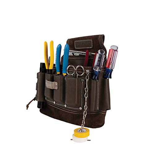 Estwing 8Pocket Leather Electrician's Tool Pouch for Work and Tool