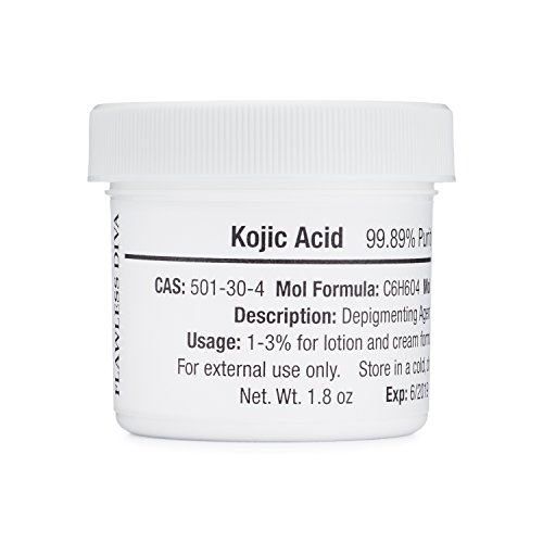 100% Pure Kojic Acid Powder 99.89%, 50g Skin Whitener
