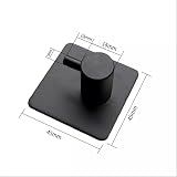 The Bog Standard Black Towel Holder 2 Pack Self Adhesive 304 Stainless Steel No view 3