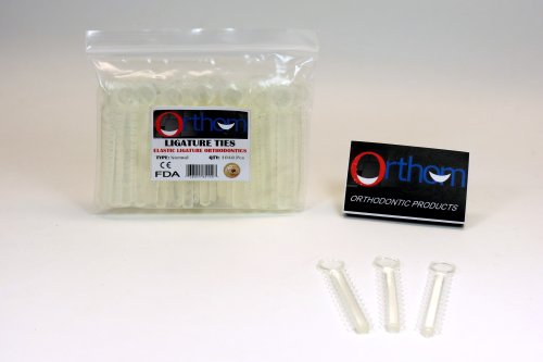 Dental Elastic Orthodontic Ligature Ties Bands Kit Clear Transparent Color /1040 Pcs Set ORTHOM USA