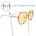 LUFF Anti-Skid Reading Glasses chain Glasses Strap retro metal chain sunglasses glasses holder (Gold)