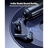 Wireless Headphones, INIU Bluetooth 5.0 Stereo Earbuds with Noise Reduction, Touch control Earphones with Charging Case…