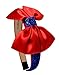 Classic Costume Dress Up Sparkling Glitter Satin Bow Headband (Red Band)