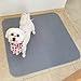 Kluein Pet Washable Pee Pads for Dogs, 2 Pack L 34x36 Grey, Reusable Puppy Pads, Fast Absorbing Wee Mat; for Playpen, Housebreaking, Indoor Potty Training, Whelping, Incontinence, Travel