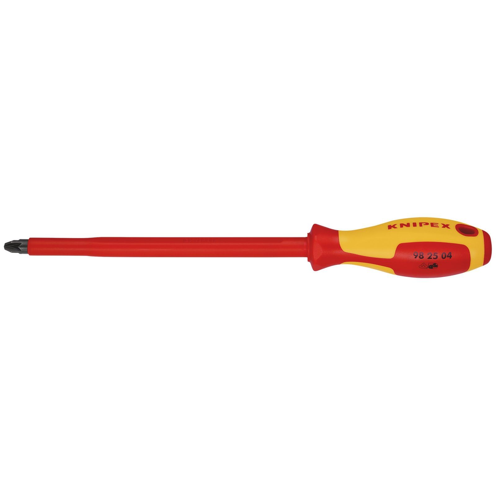 KNIPEX 98 25 04 VDE Insulated Pozidriv® Screwdriver, PZ4 x 200mm