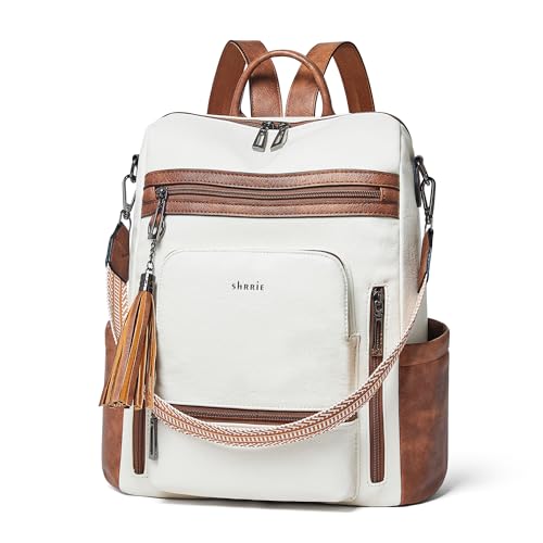 Shrrie Vegan Leather Laptop Backpack