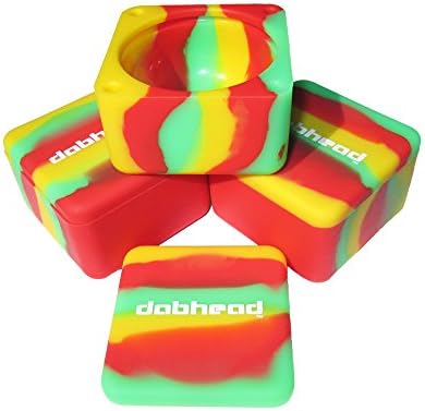 1 XL Extra Large Silicone Cube Container "Various Colors" (Red/Yellow/Green)