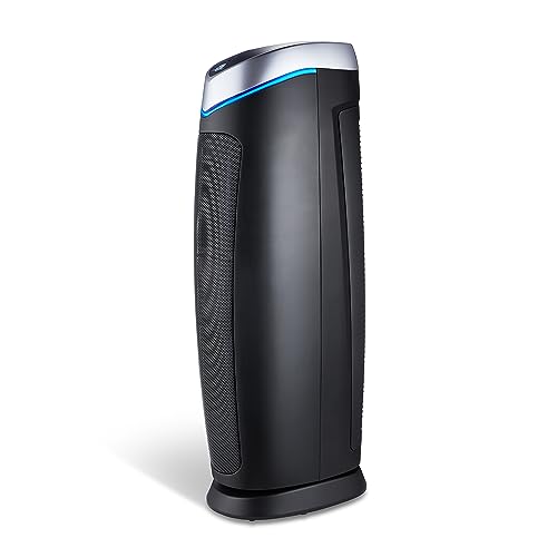 GermGuardian 5-In-1 HEPA Air Purifier for Home, Large Rooms Up To 915 Sq. Ft. with HEPA Pet Air Filter, UV-C Light & Odor Reduction, AC5250PT, 28