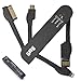 Rerii Swiss Knife Shape Multifunctional USB Cable 30 Pin, 8 Pin, Micro USB 3 in 1 Key USB cable with Folding Design for Apple 8 pin, 30 Pin Device and Micro USB ports Device