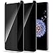 Moresky Compatible For Samsung Galaxy S8 PLUS/S9 PLUS Tempered Glass Screen Protector Privacy Anti-Spy Case Friendly Film, 3D Curved Anti-Scratch Anti-Bubble Guard (2 pcs)
