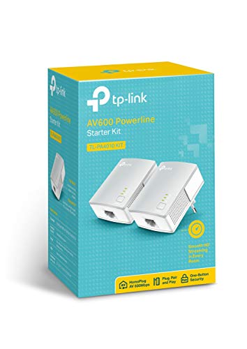 TP-Link-TL-PA4010KIT-Adaptadores-por-Linea-Electrica-AV-600-Mbps-PLC-Extensor-Repetidores-Amplificador-2-Puertos-Peliculas-TV-Plug-Play-compatible