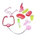 Lumiparty Baby Play Doctor Kit Medical Toys Cosplay Doctor Medical Tool Toys Children's Pretend Doctor Playing for Kids Pink