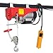 F2C 440LBS Overhead Lift Electric Hoist Crane Industrial Commercial Chain Winch Wire Cable Hoist Garage Auto Shop W/Remote Control