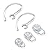 Earbuds Earhooks for Plantronics Voyager Edge Wireless Bluetooth Replacement Earbuds Ear-Tips and Earhook 1 Small 1 Medium 1 Large and 2 Earhook