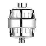 Shower Filter, Xiaoba 8-Stage Shower Water Filter (Chrome) - Replacement Cartridge + 1 Teflon Tape To Remove Chlorine And Flouride – High-Pressure Output, Handheld or Combo Head