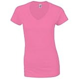 Gildan womens Heavy Cotton 5.3 oz. V-Neck T-Shirt(G500VL)