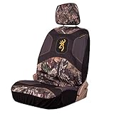 SPG Outdoors Low Back Seat Cover Black Top - 2.0 Safe Seam (Browning Mossy Oak Country)